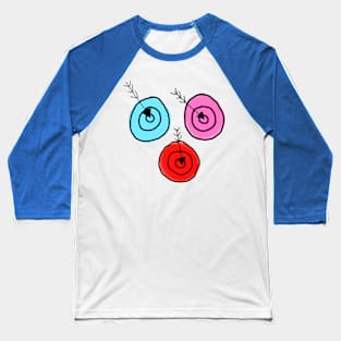 Colorful target art design Baseball T-Shirt